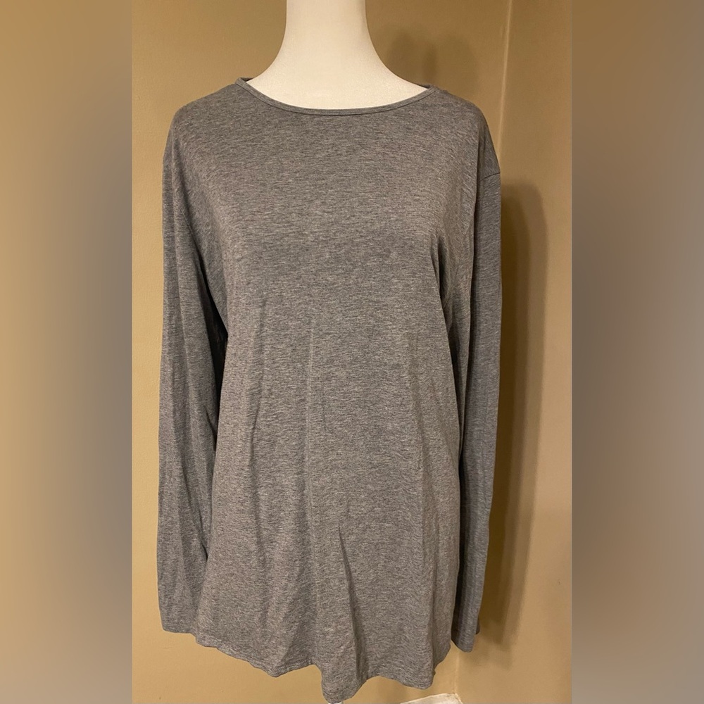 EUC ROYAL AVALON UV Protection 50+ UPF Ladies 2XL  Gray L/S Longer Length Tee